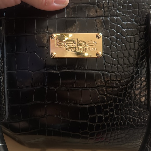 Bebe Croc Embossed Handbag - Picture 9 of 11